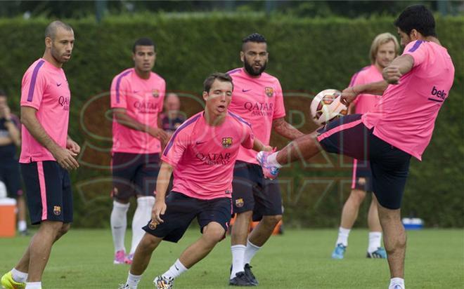 Las mejores imágenes del entrenamiento del Barça