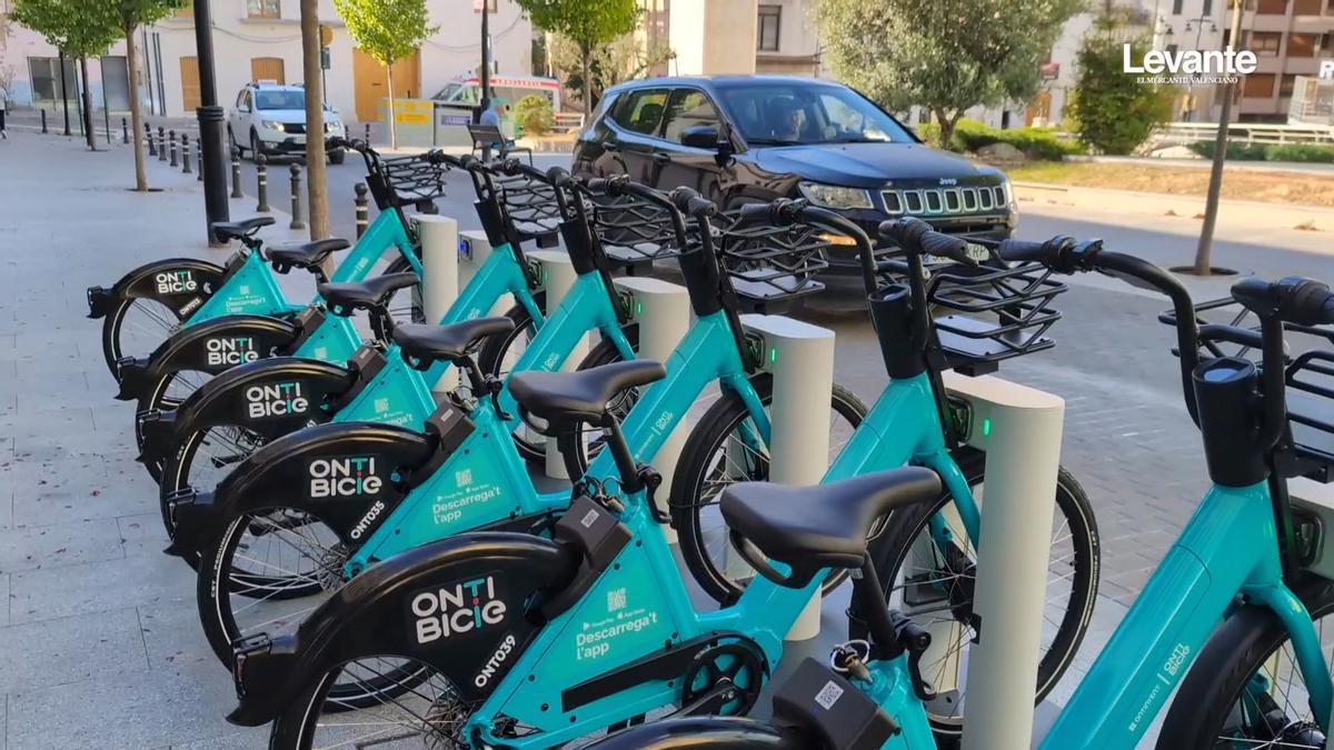Así son las nuevas bicicletas eléctricas a préstamo en Ontinyent