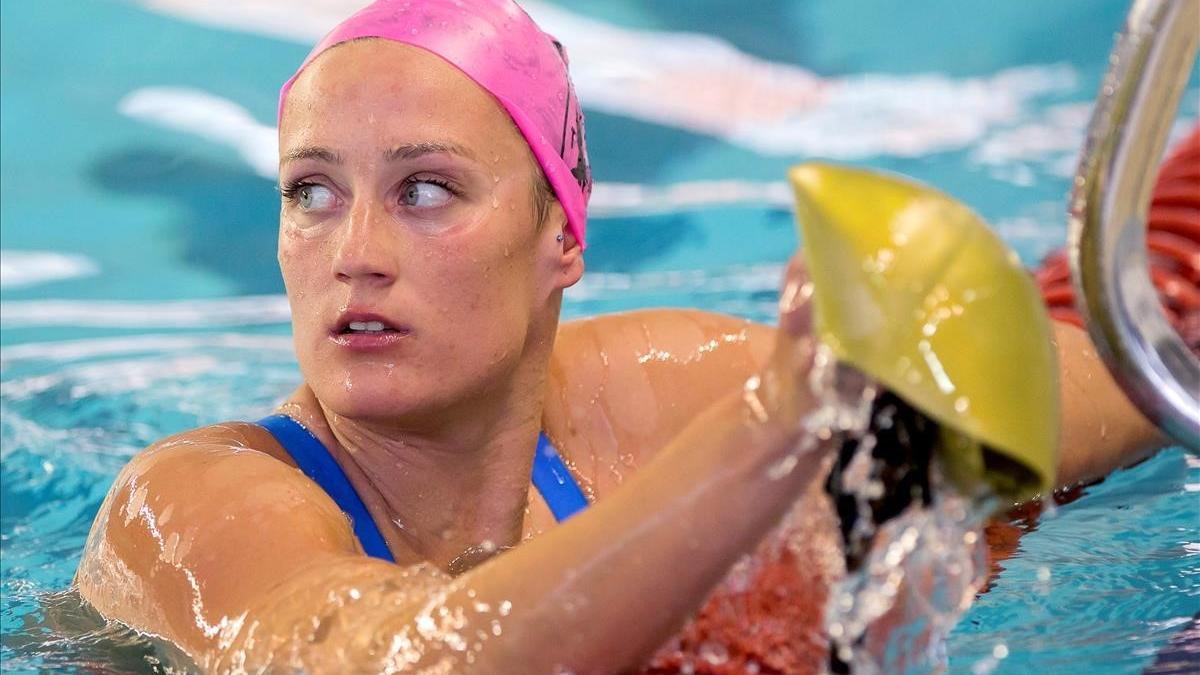 Mireia Belmonte, el pasado abril en el Open de España en Málaga