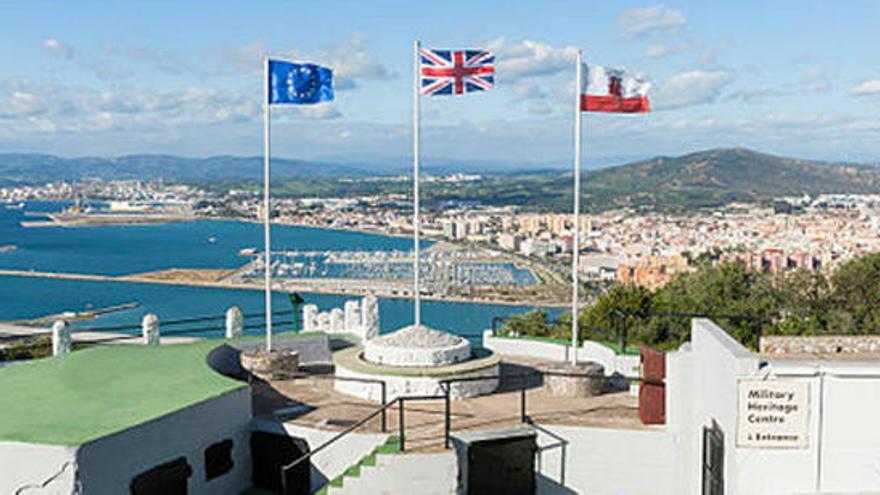 Vista del Peñón de Gibraltar.