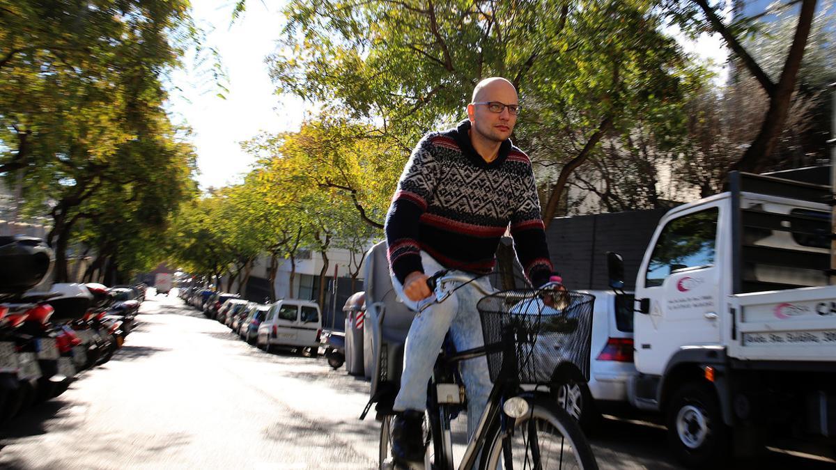 Luca Tancredi, uno de los participantes en el ensayo sobre la calidad del aire de Barcelona.