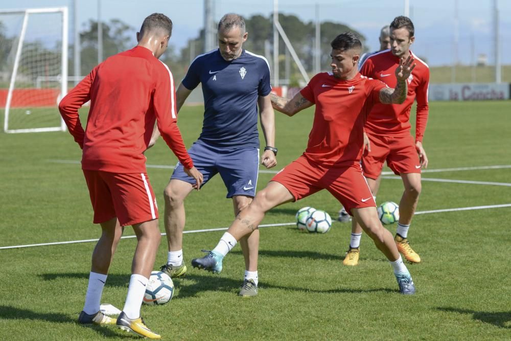 Entrenamiento del Sporting