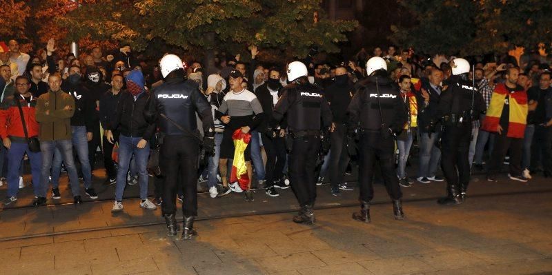 Manifestaciones en Plaza España por el 'procés'