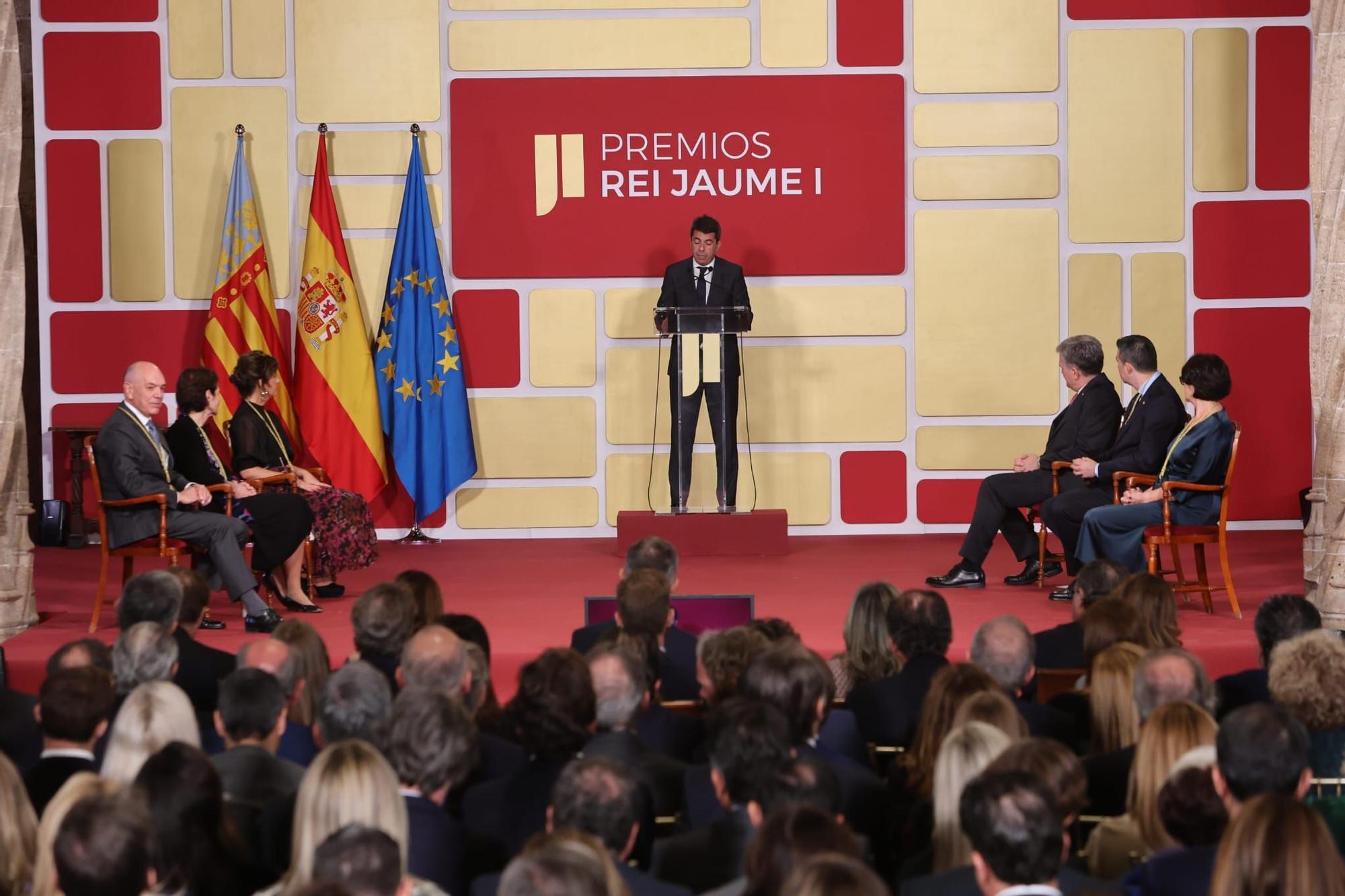 Acto de entrega de los Jaume I: Los premiados reciben su galardón