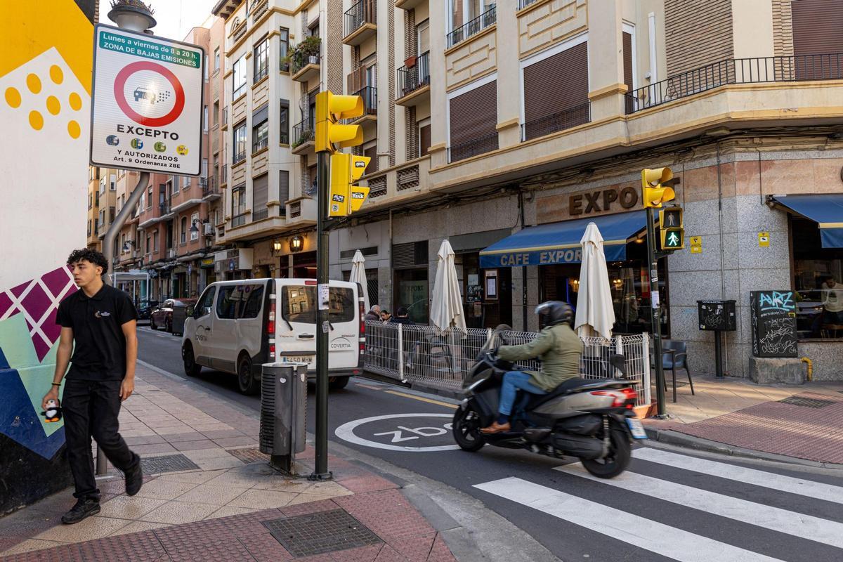 Zona de bajas emisiones de Zaragoza.