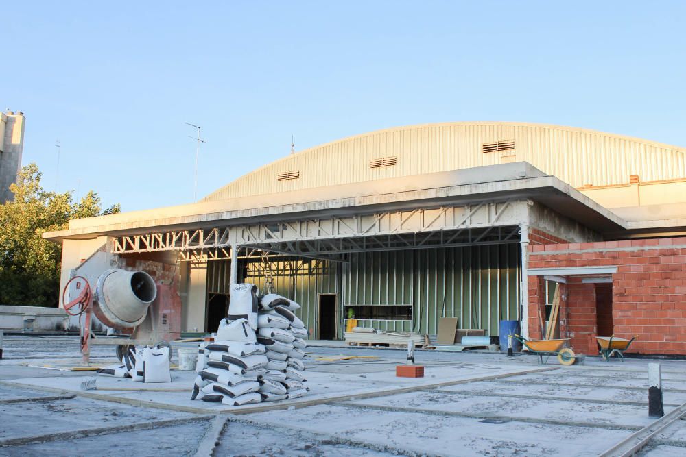 El emblemático inmueble, durante las obras