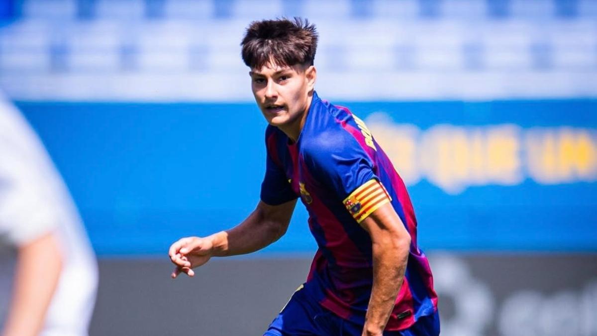 El gol de Brian Fariñas. El nuevo centrocampista que gusta a Xavi