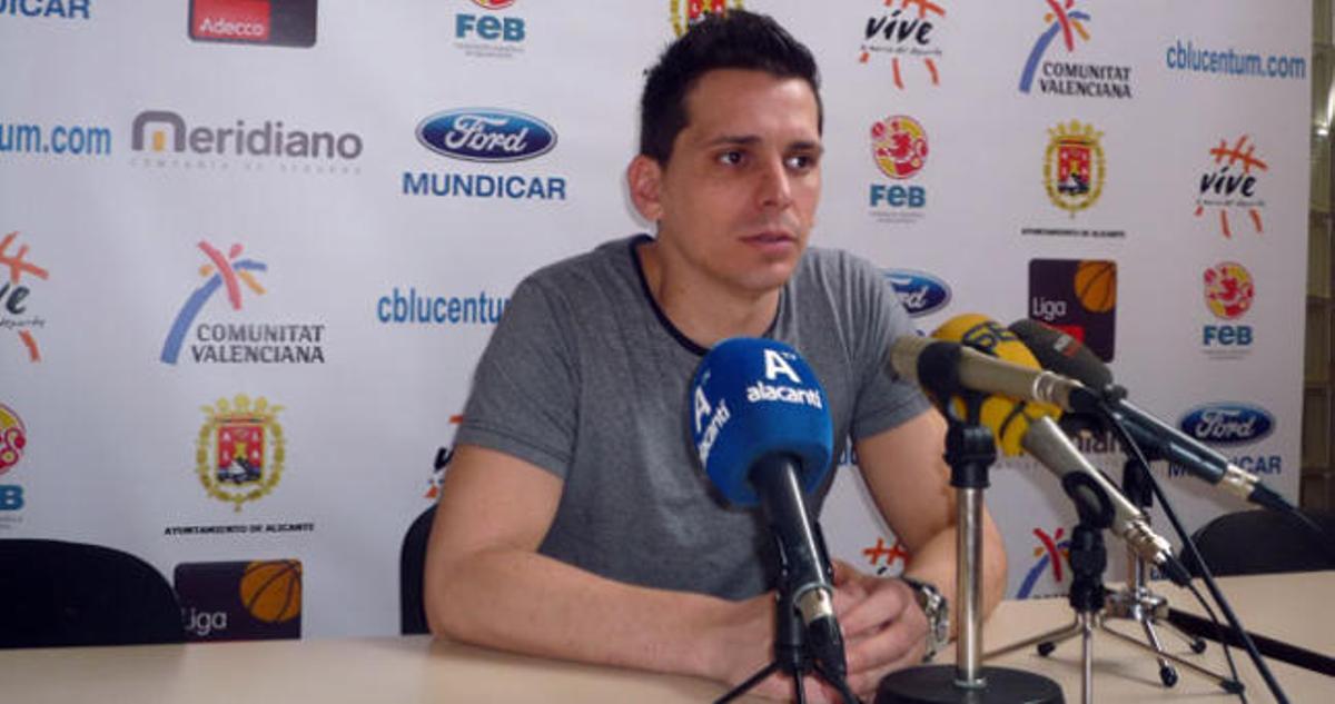 Rubén Perelló hoy en la rueda de prensa