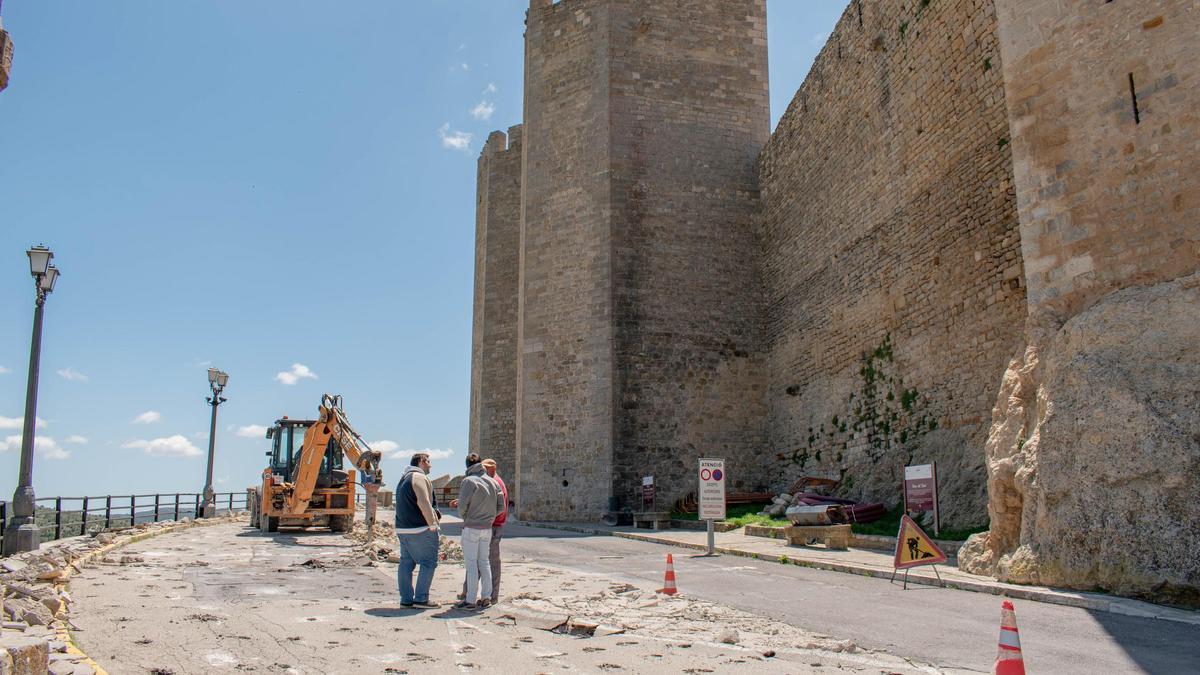 Aquest dimarts han començat les obres de renovació de l’entrada a Morella per Sant Miquel.