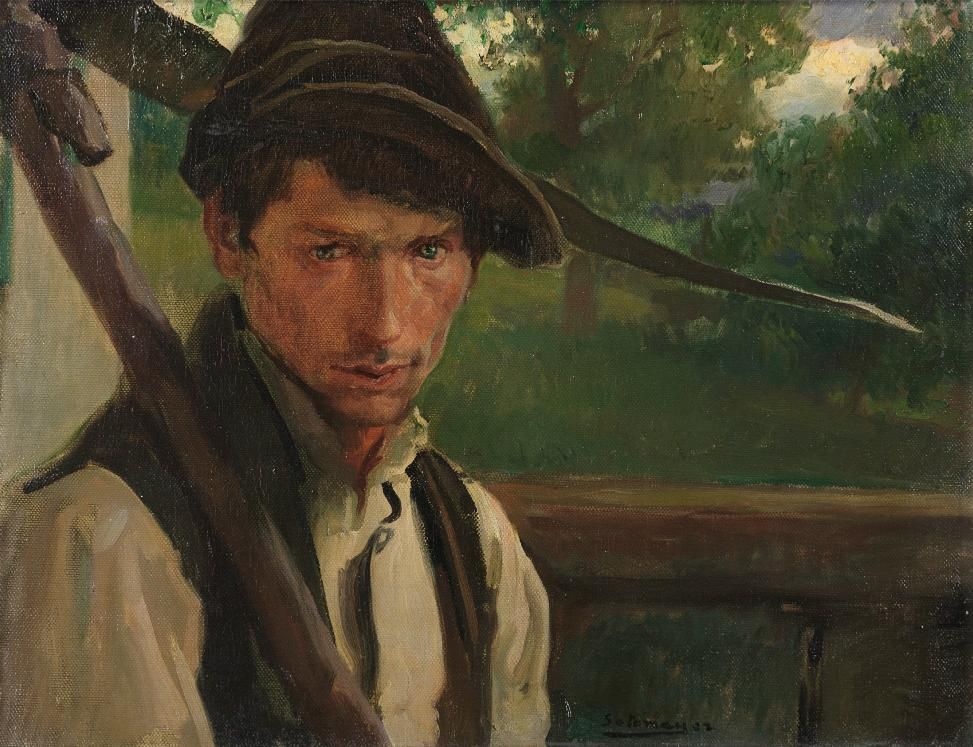«Segador gallego, montaña de Arzúa, Galicia», 1907