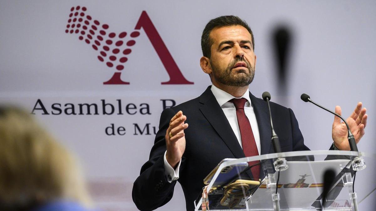 Rubén Martínez Alpañez, portavoz de Vox en la Asamblea Regional.