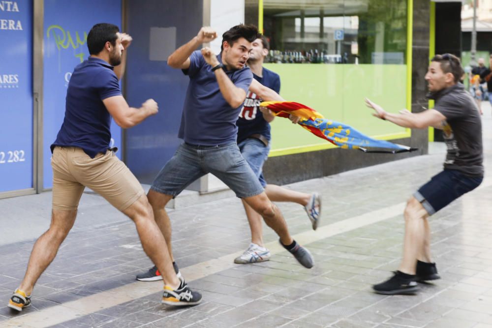 Una protesta ultra a València