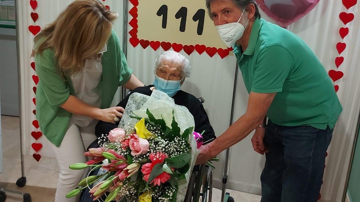 Silveria Martín Díaz cumple 111 años en Villanueva de la Vera.