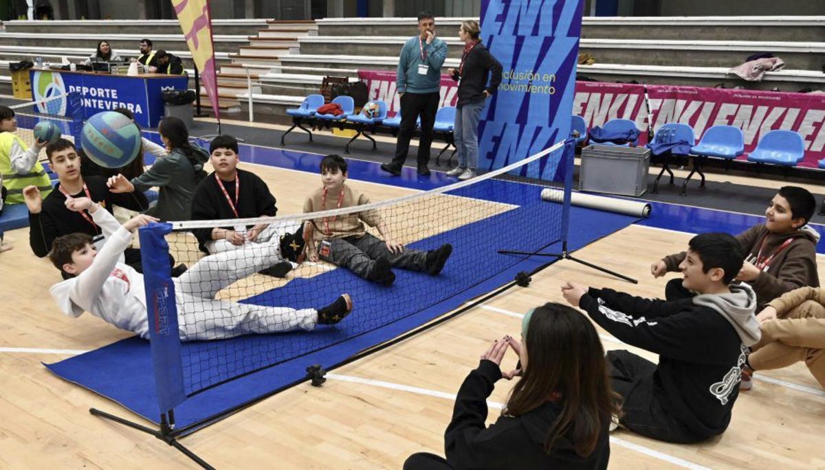 El voleibol fue una de las disciplinas que más disfrutaron. | RAFA VÁZQUEZ