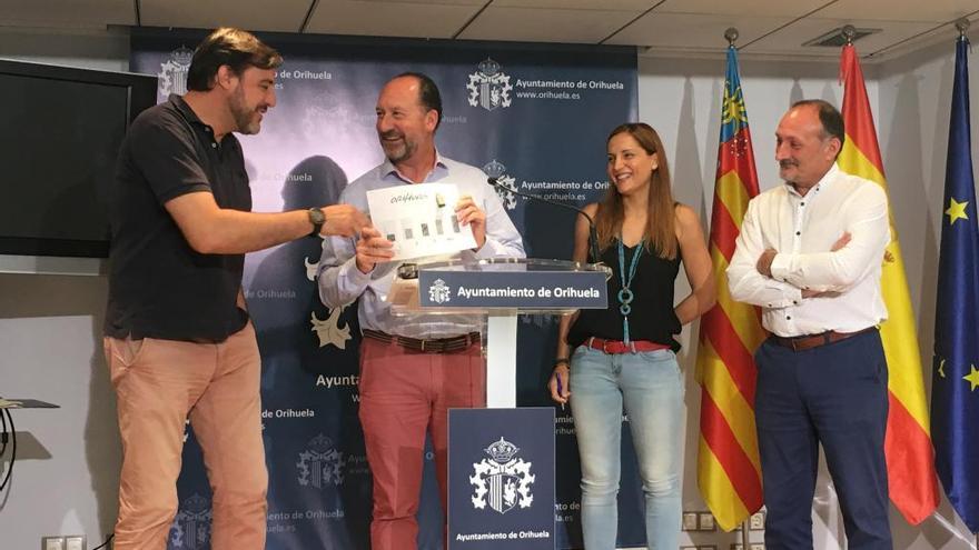 López-Bas, Bascuñana, Almagro y Galindo en una comparecencia.