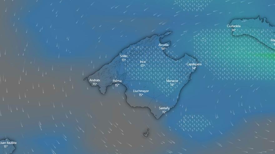 Radar meteorológico en directo | Alerta naranja por precipitaciones acumuladas en Mallorca