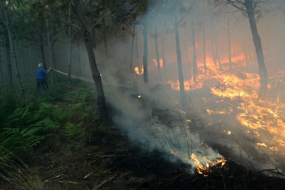 Incendio en Castroagudín