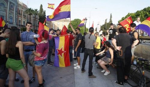 Protesta republicana por las calles de Murcia