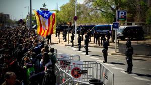Primeres protestes contra la presència del Rei a Barcelona