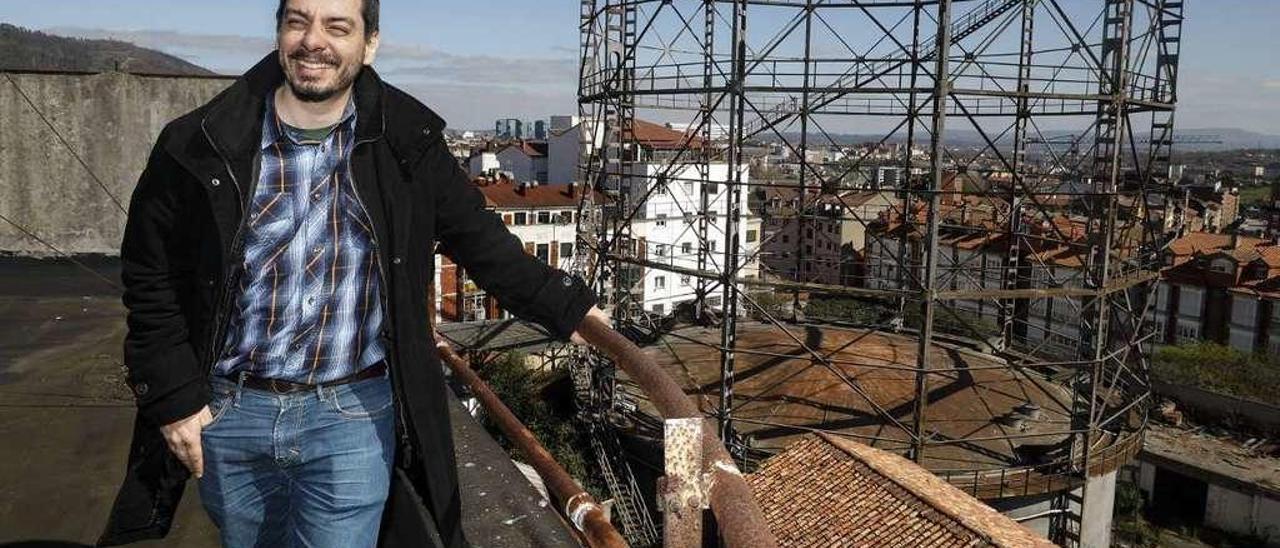 Del Páramo, el viernes, en la terraza de la Fábrica de Gas.