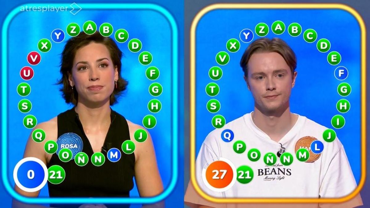 Rosa y Manu en el Rosco de Pasapalabra