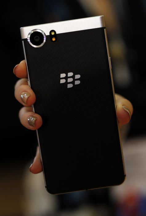 La Blackberry Keyone.