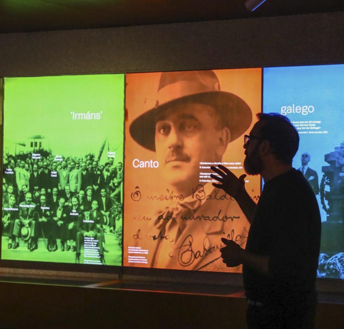 El técnico de Cultura durante una de las visitas guiadas. | IÑAKI ABELLA