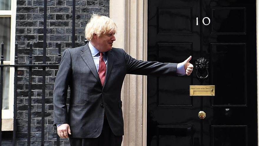 Boris Johnson, a las puertas del 10 de Downing Street.