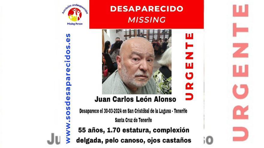 Localizan a Juan Carlos León, desaparecido el 30 de marzo en La Laguna