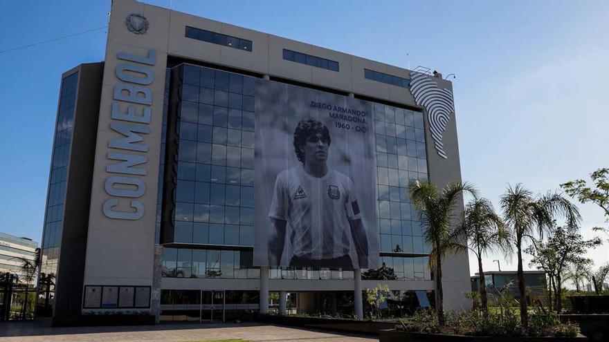 Sede central de la Conmebol en Luque (Paraguay).