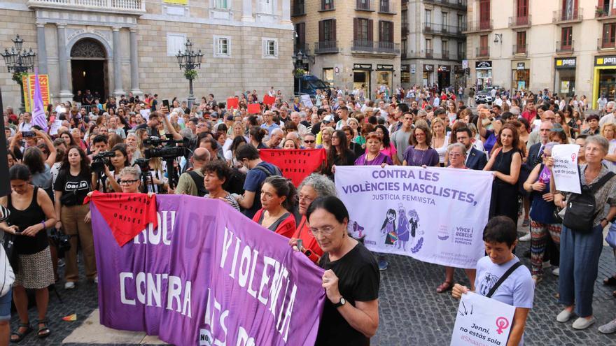 Concentració a Barcelona per donar suport a Jenni Hermoso
