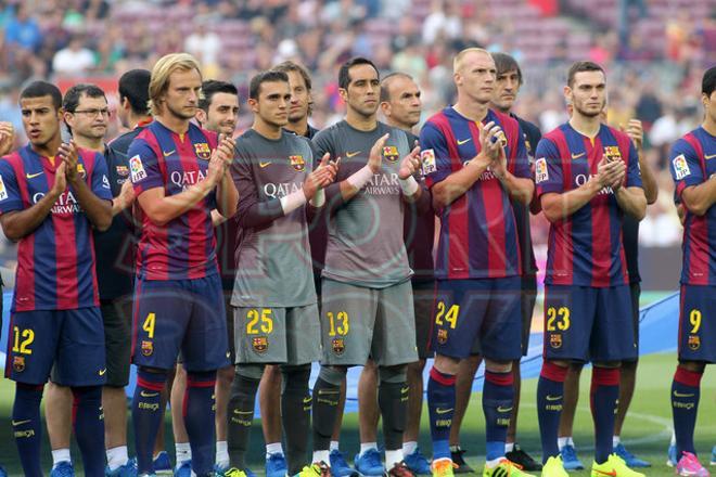 Aquí tienes las mejores fotografías de la presentación del primer equipo ante la afición culé en el Gamper