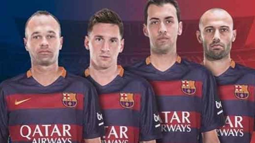 Iniesta, Messi, Busquets y Mascherano