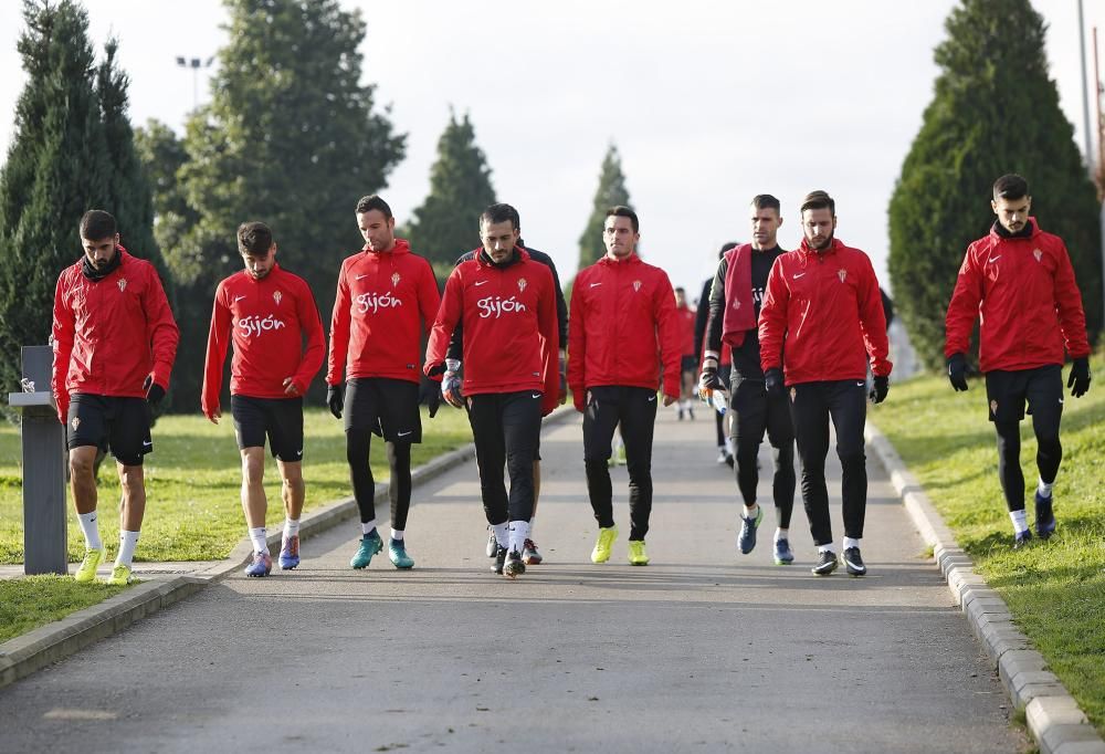 Entrenamiento del Sporting