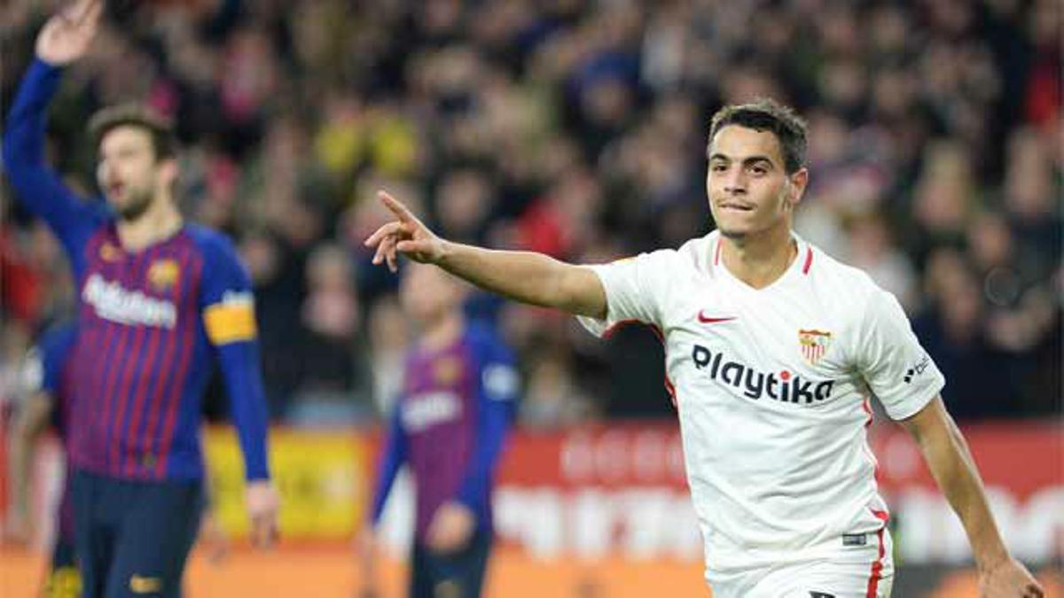 La defensa del Barça se durmió... y Ben Yedder lo aprovechó