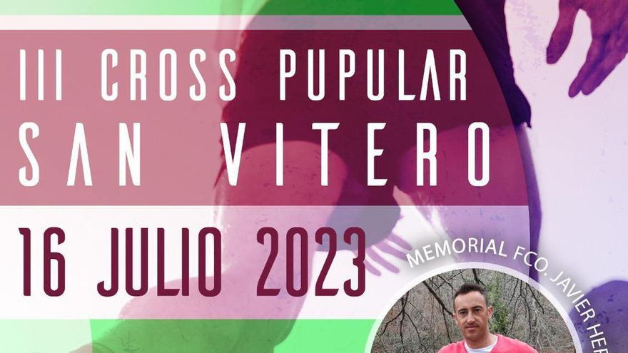 El III Cross Popular San Vitero se celebra mañana en recuerdo a Francisco Javier Hervías