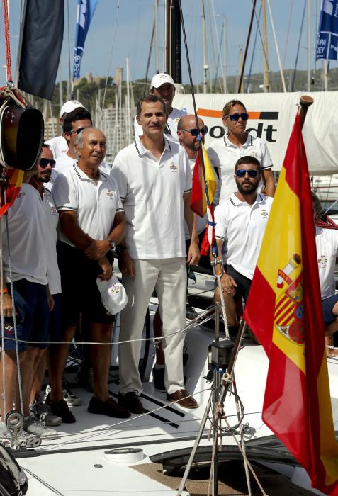 El Rey Felipe VI visita el Club Náutico de Palma