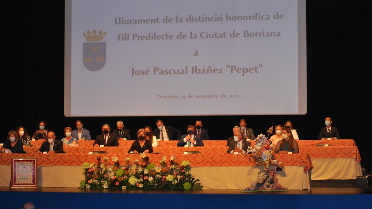 José Pascual Ibáñez, ‘Pepet’, recibe formalmente el título de Hijo Predilecto de Burriana