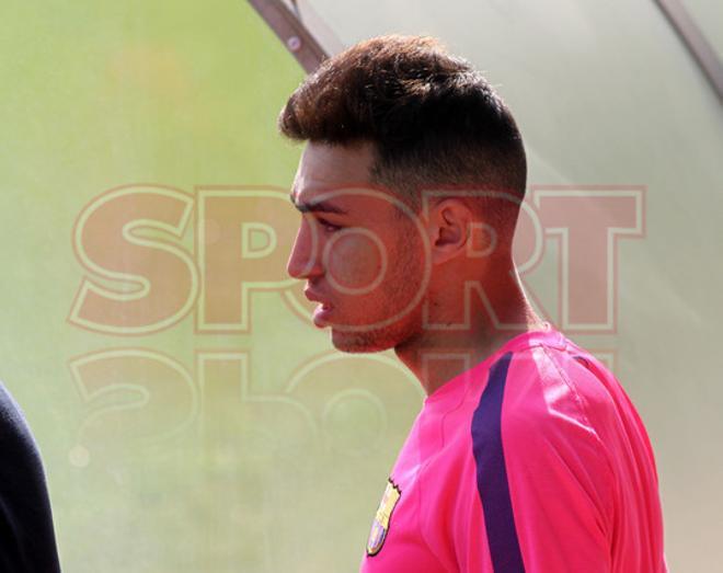 El entrenamiento del Barça, en imágenes