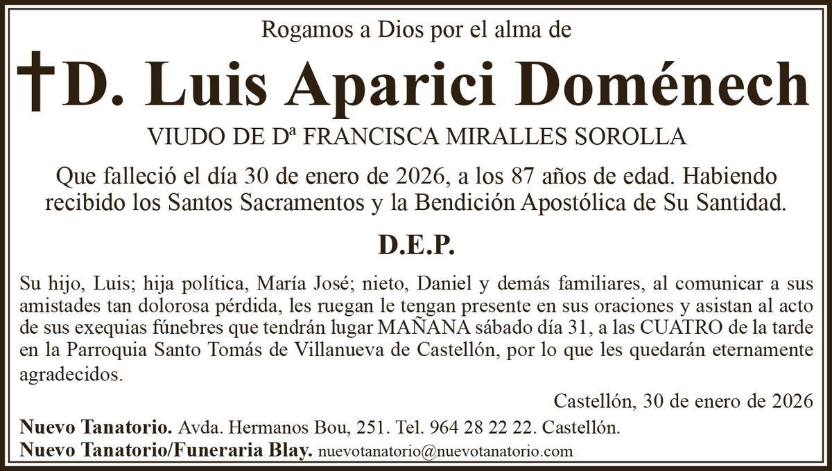 ESQ D. Luis Aparici Doménech