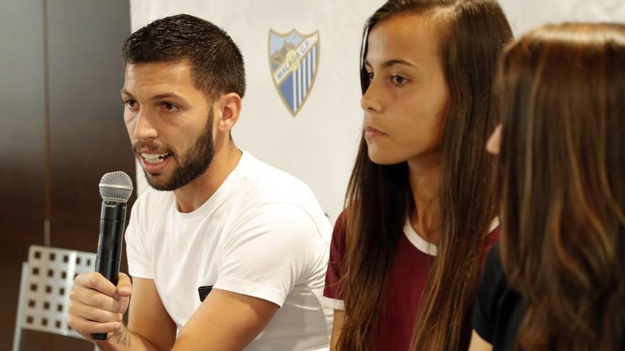 Dani Pacheco, durante su intervención