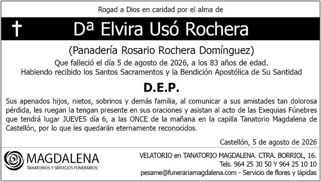 Dª Elvira Usó Rochera