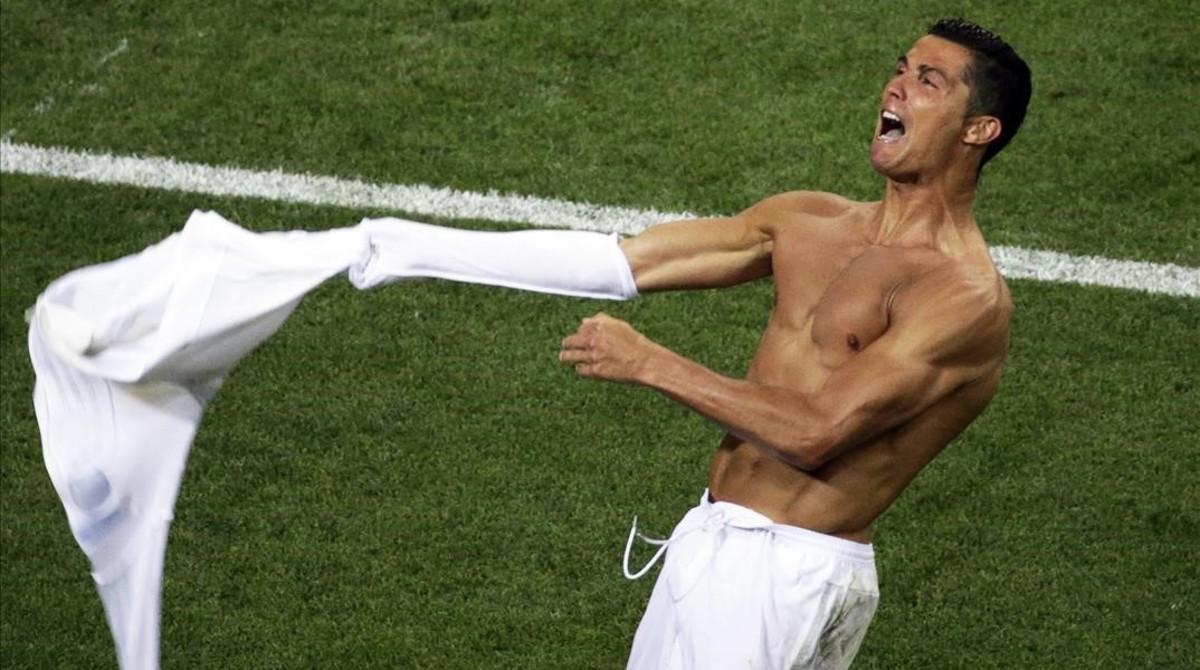 Cristiano Ronaldo, durante la final de la Champions