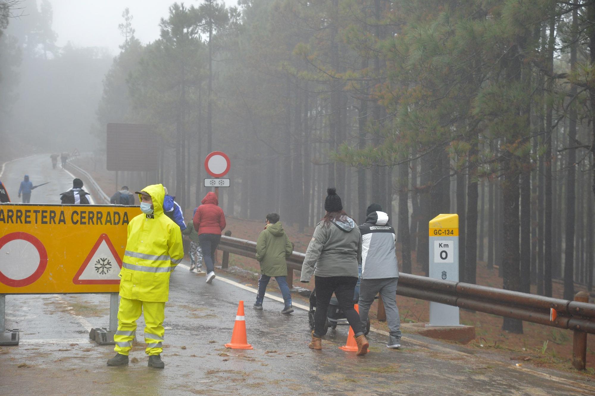 Nueva jornada de lluvias en Gran Canaria por el paso de la borrasca 'Filomena'