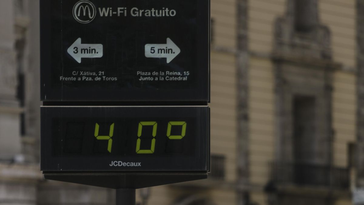 Altas temperaturas en València.