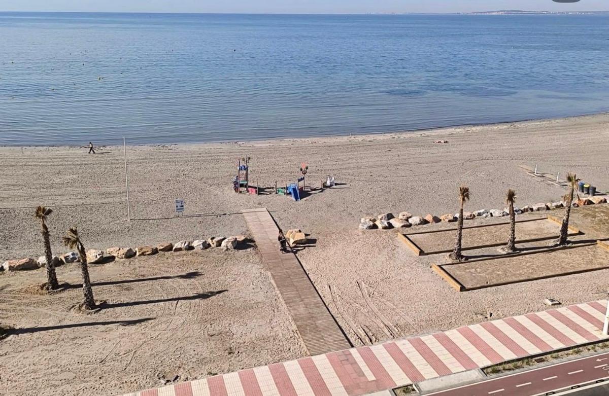 Estado que presenta ahora un tramo de Gran Playa tras la actuación