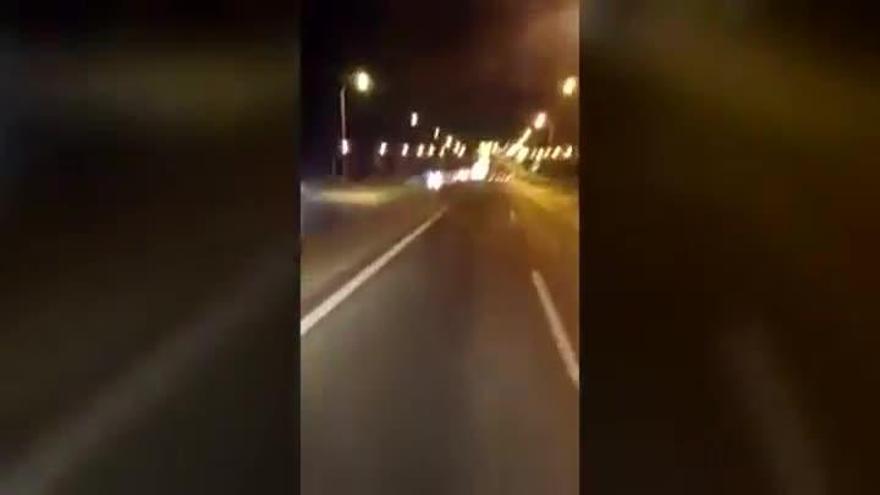 Un taxista kamikaze siembra el pánico en una autovía de Madrid