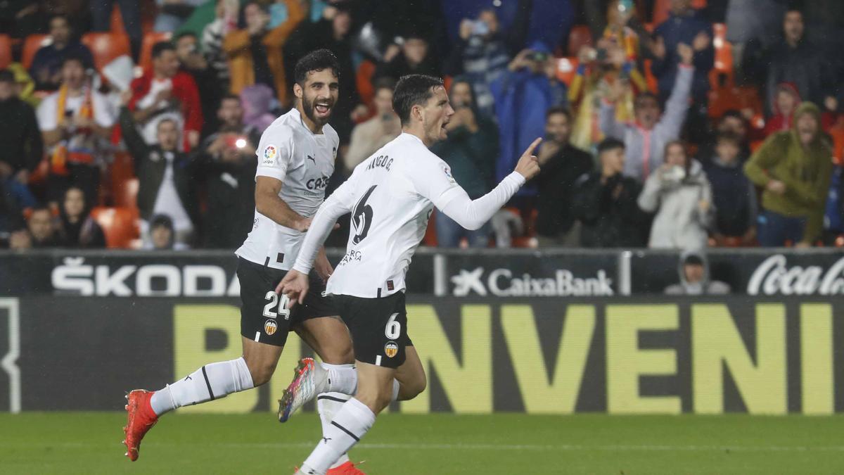 Valencia. Partido de liga Valencia CF - Real Betis Balompie