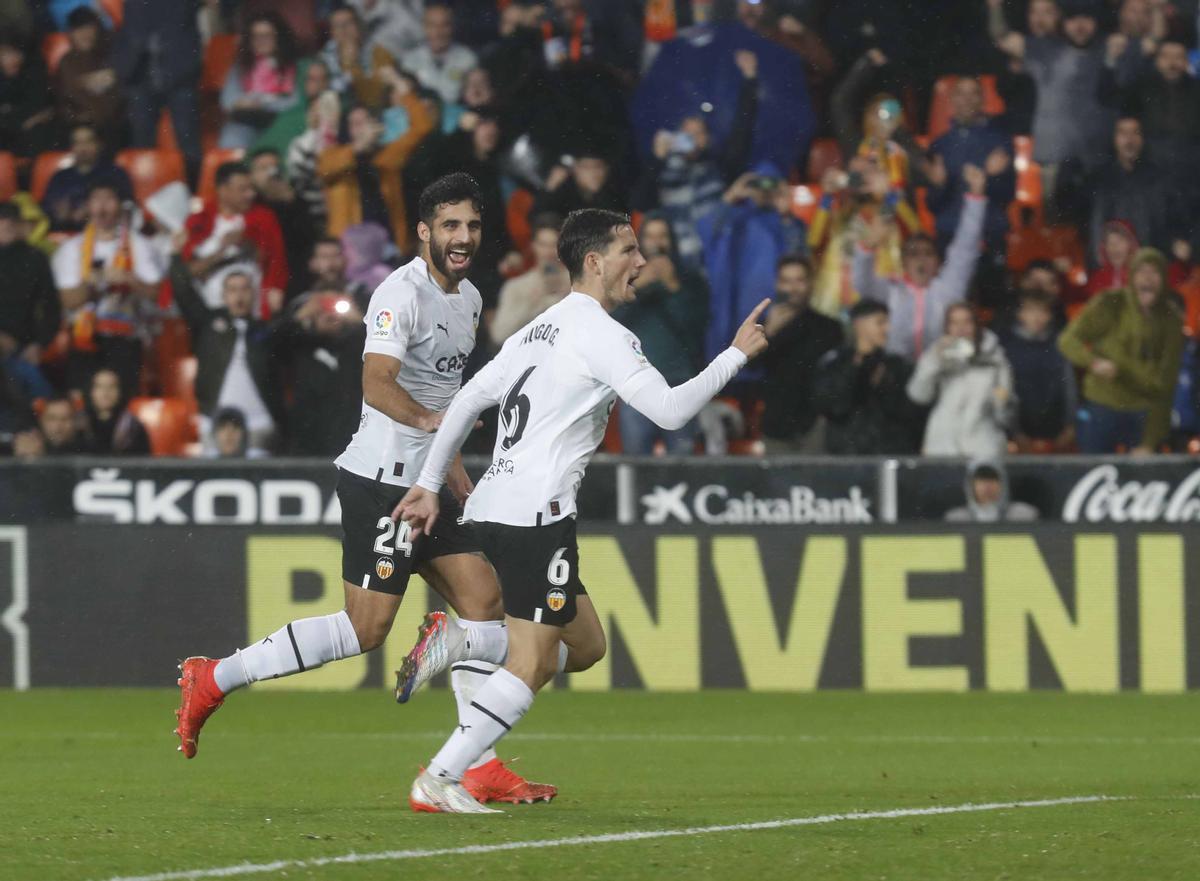 Valencia. Partido de liga Valencia CF - Real Betis Balompie