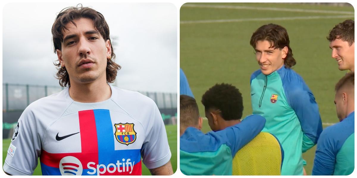 Hector Bellerín posa con la tercera equipación del Barça | FC Barcelona